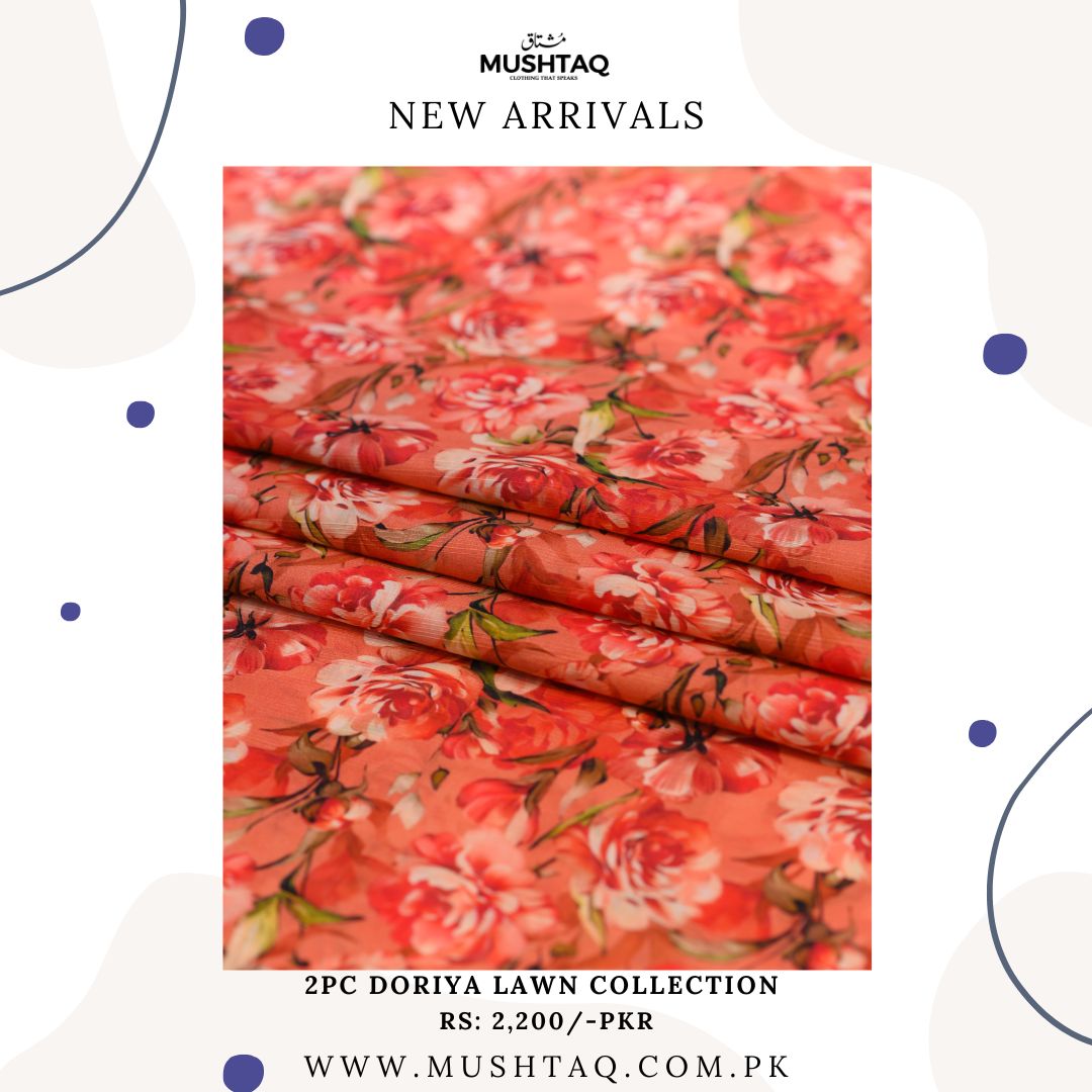 Doriya 2Pcs Lawn Collection Vol 2 Design - 10