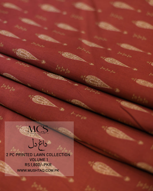 Dagh e Dil 2Pcs Printed Lawn Collection Vol 1 by MCS Design - 06