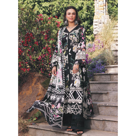 Prints Chikankari Lawn Collection'24 By Elaf | ECK-02A Noiree