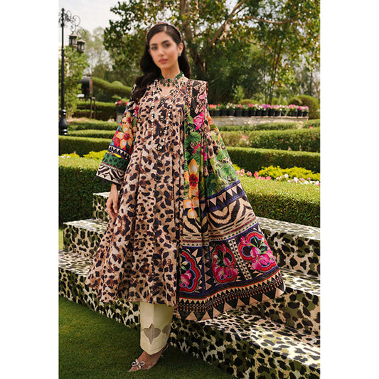 Printed Lawn Collection'24 By Elaf | EEP-06A - Menagerie