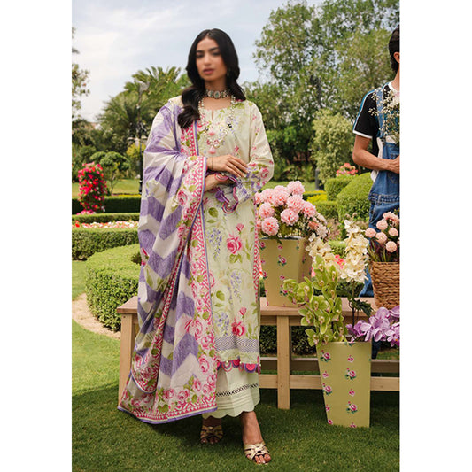 Printed Lawn Collection'24 By Elaf | EEP-03B - Meadow Magic