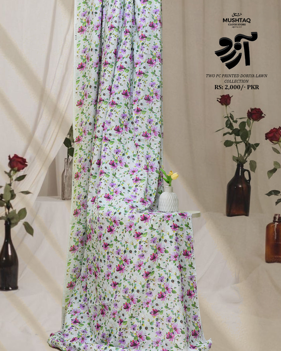Arzoo Two Piece Doriya Lawn Collection Design - 4
