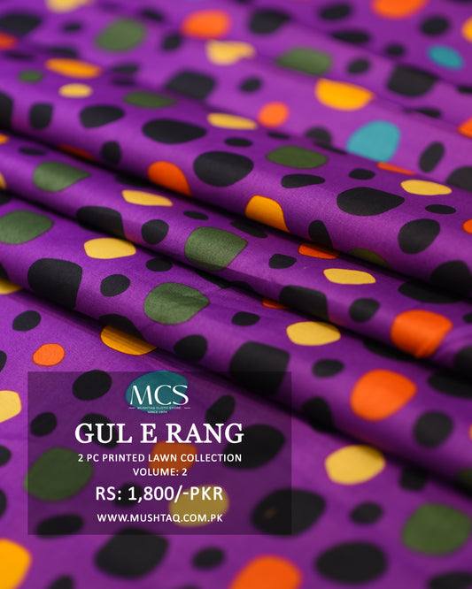 Gul E Rang 2 Pcs Printed Lawn Collection Vol 2 by MCS -04