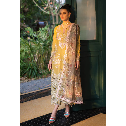 Orient Express Unstitched Luxury Lawn By Mushq Delice