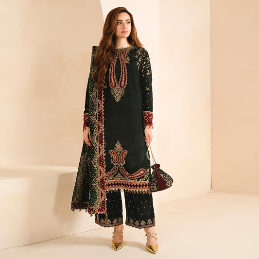 Embroidered Velvet Formal VF-2034