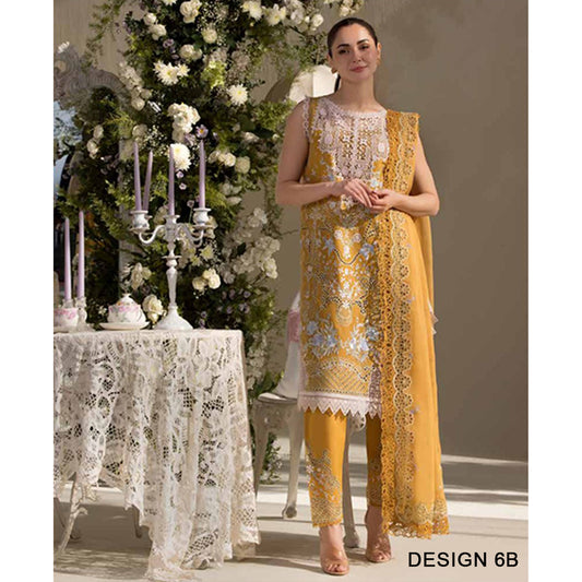 Design 6B Luxury Lawn 2025 Unstitched