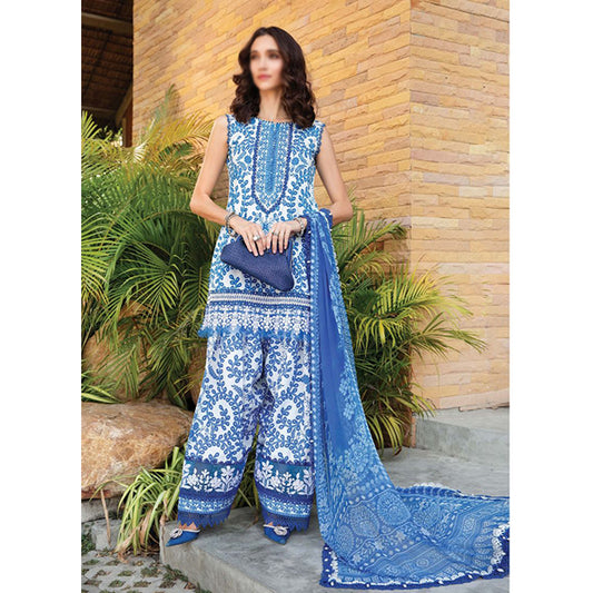 3 Piece Unstitched Printed Lawn Suit | MPT-2504-B