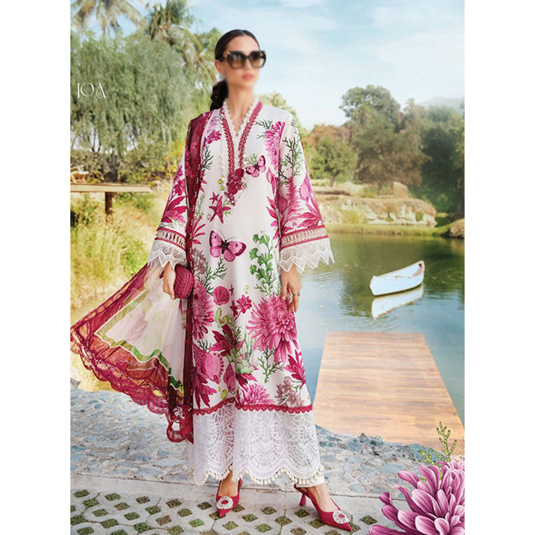 3 Piece Unstitched Printed Lawn Suit | MPT-2510-A