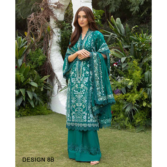 Design 8B Luxury Lawn 2025 Unstitched