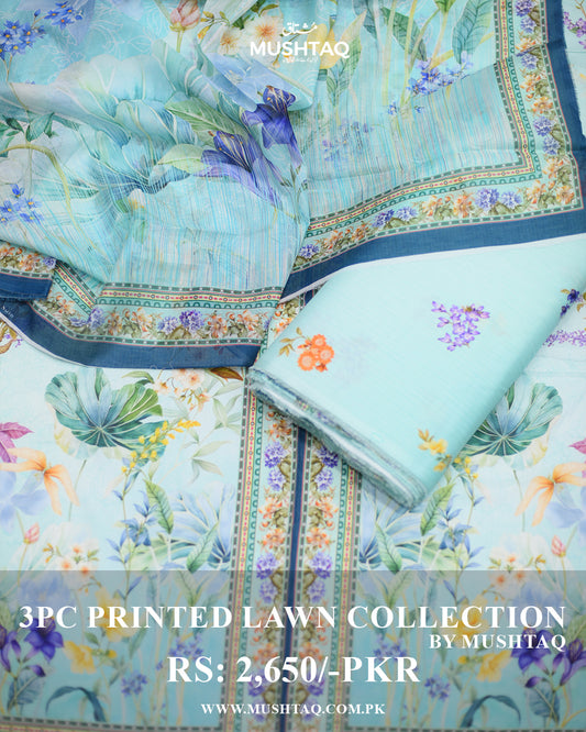 3Pcs Printed Lawn Collection Design - 10