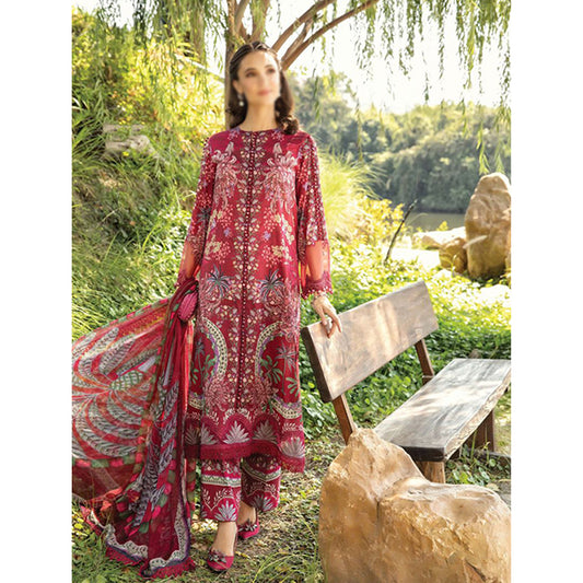 3 Piece Unstitched Printed Lawn Suit | MPT-2514-B