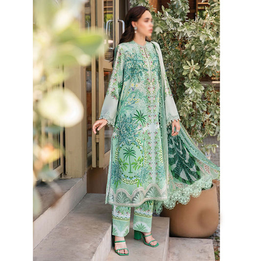 3 Piece Unstitched Printed Lawn Suit | MPT-2514-A