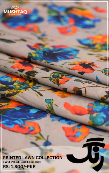 Rang 2Pcs Printed Lawn Collection Design - 5