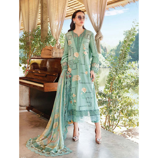 3 Piece Unstitched Printed Lawn Suit | MPT-2501-B