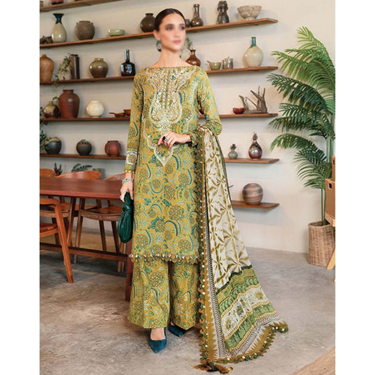 3 Piece Unstitched Printed Lawn Suit | MPT-2513-B