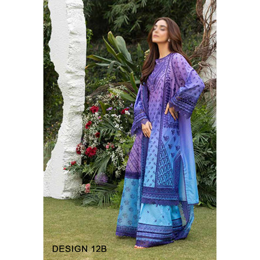 Design 12B Luxury Lawn 2025 Unstitched