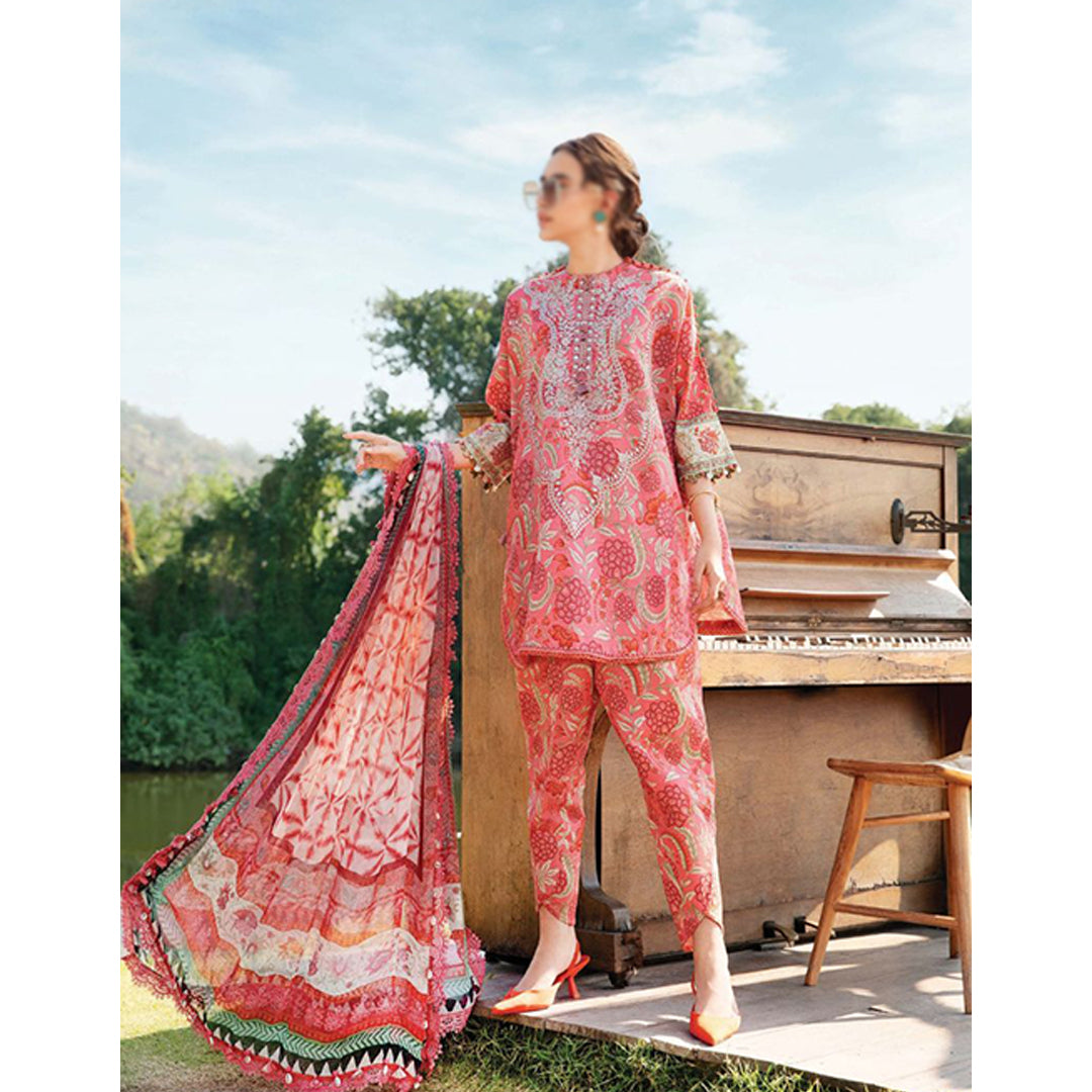 3 Piece Unstitched Printed Lawn Suit | MPT-2513-A