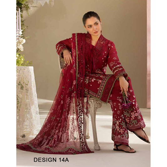 Design 14A Luxury Lawn 2025 Unstitched