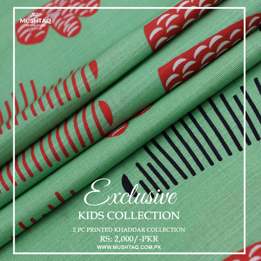 Exclusive 2Pcs Printed Khadder Kids Collection Design - 7