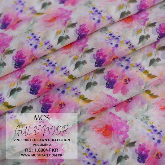 Gul e Noor 2Pcs printed Lawn Collection Vol 2 Design - 7