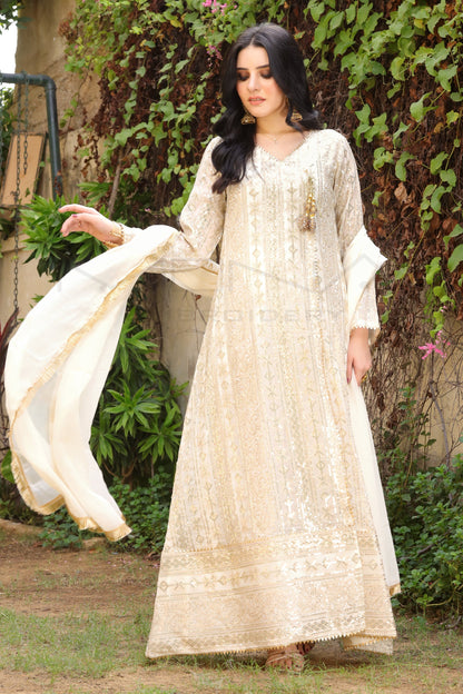 KURTI 122-DIVINE- OFF WHITE