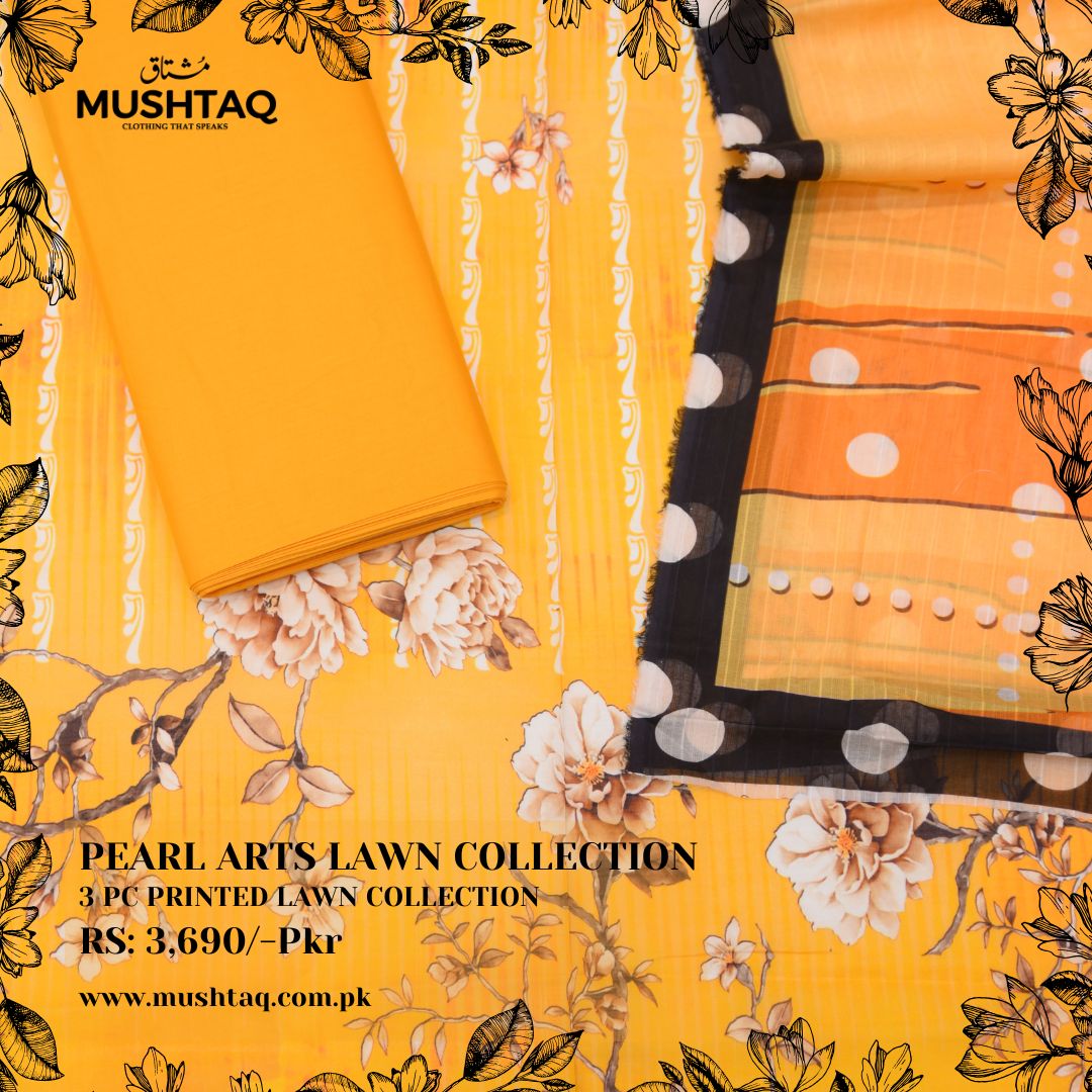 Pearl Arts 3Pcs Lawn Collection Design - 7