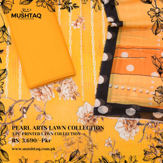 Pearl Arts 3Pcs Lawn Collection Design - 7