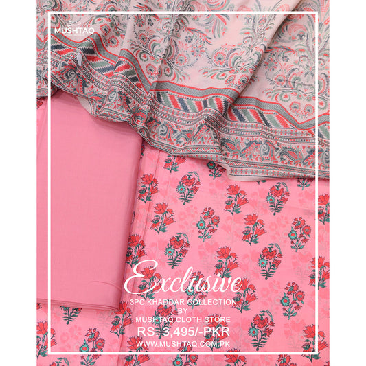 Exclusive 3Pcs Khadder Collection Design - 3