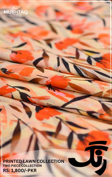 Rang 2Pcs Printed Lawn Collection Design - 6