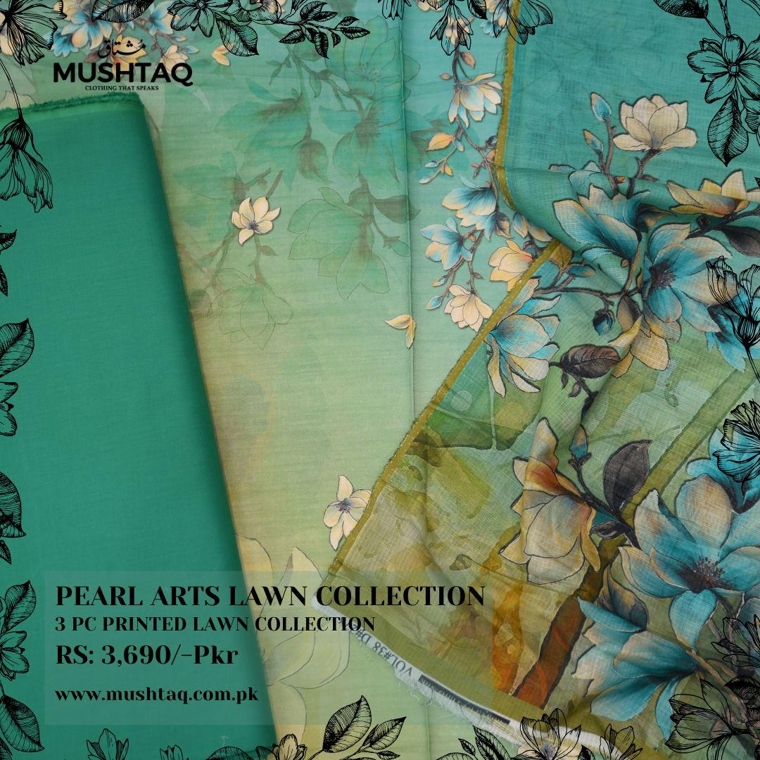 Pearl Arts 3Pcs Lawn Collection Design - 3