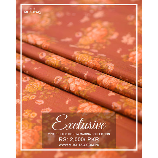 Exclusive 2Pcs Printed Doriya Marina Collection Design - 7