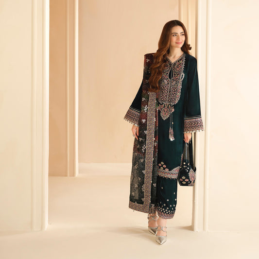 Embroidered Velvet Formal VF-2039