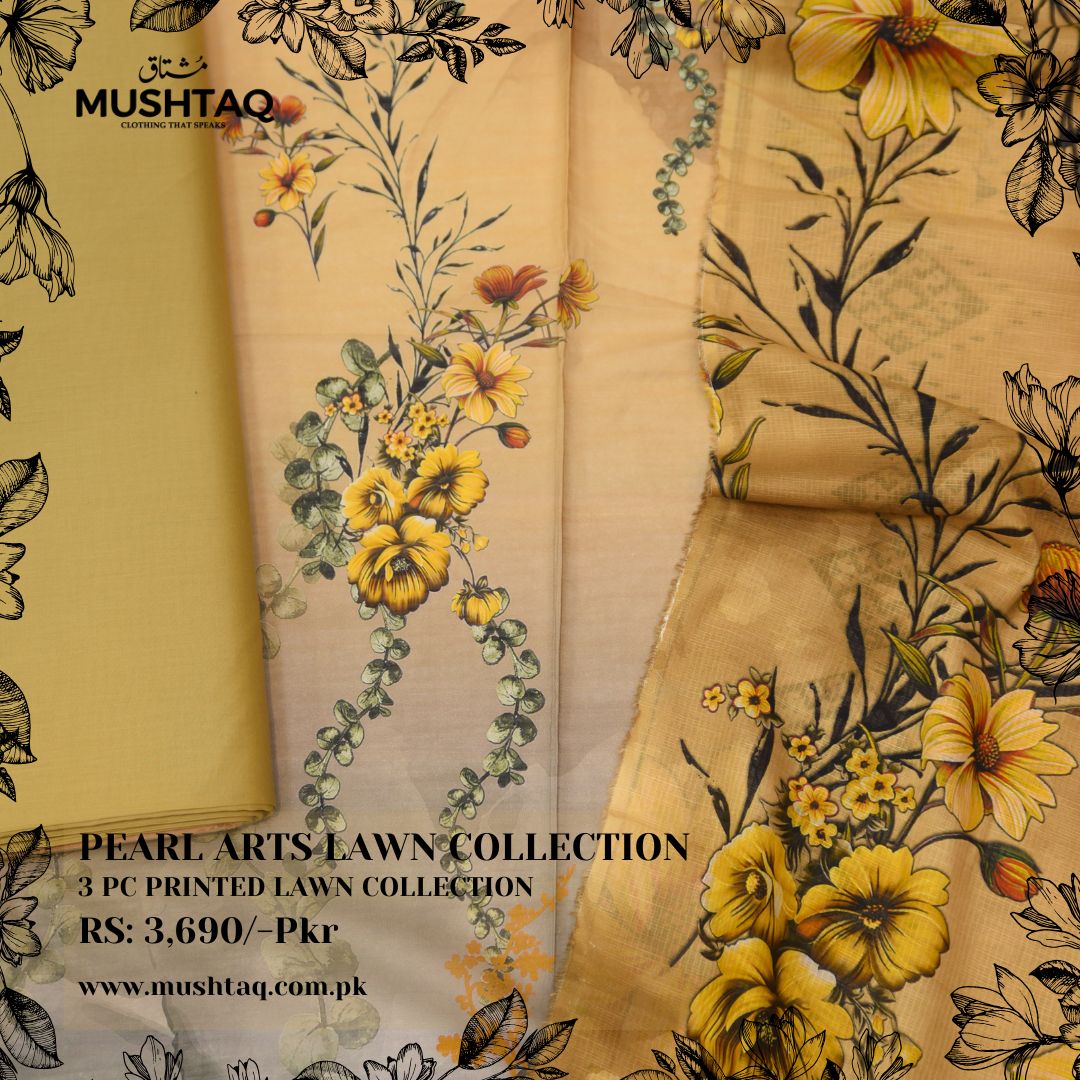 Pearl Arts 3Pcs Lawn Collection Design - 2