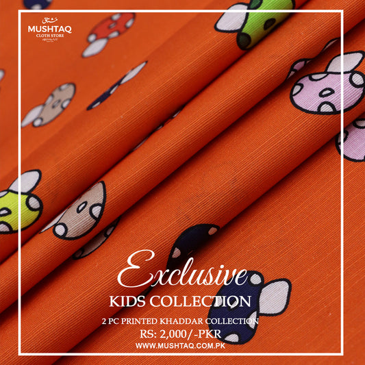 Exclusive 2Pcs Printed Khadder Kids Collection Design - 4