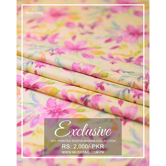 Exclusive 2Pcs Printed Doriya Marina Collection Design - 10