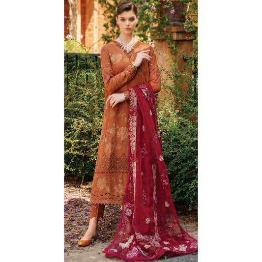EMBROIDERED SWISS LAWN SL12-D08