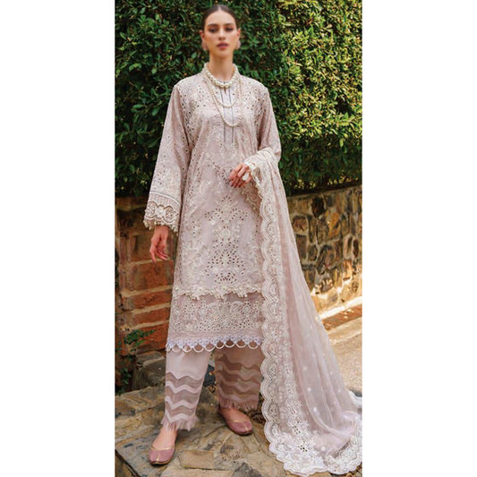 EMBROIDERED SWISS LAWN SL12-D03