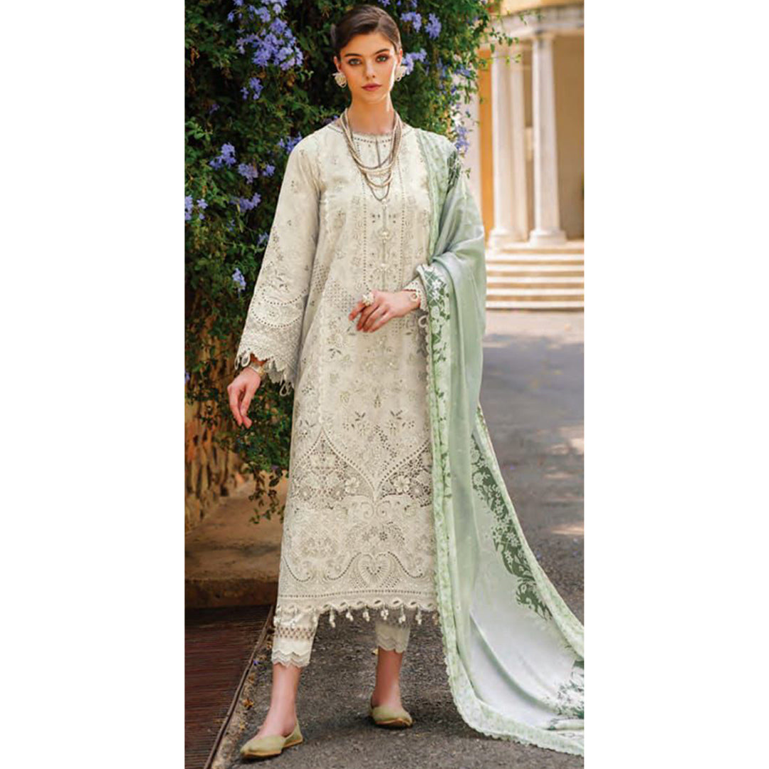 EMBROIDERED PRINTED LAWN SL12-D01