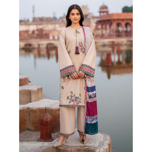 EMBROIDERED SLUB KHADDAR DW'24 D2