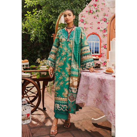 Printed Lawn Collection'24 By Elaf | EEP-04B - Chic Teal