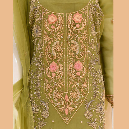 MCS BRIDAL GREEN HANDMADE SHIRT