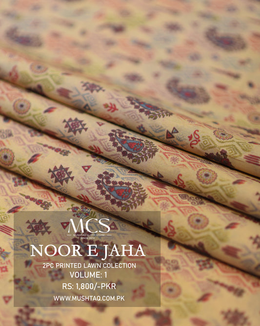 Noor e Jahan 2 Pcs Printed Lawn Collection Vol 1 by MCS Design - 08