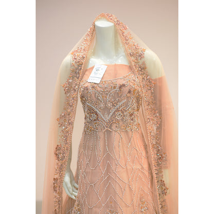 MCS PEACH BRIDAL MAXI