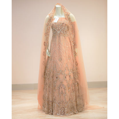 MCS PEACH BRIDAL MAXI