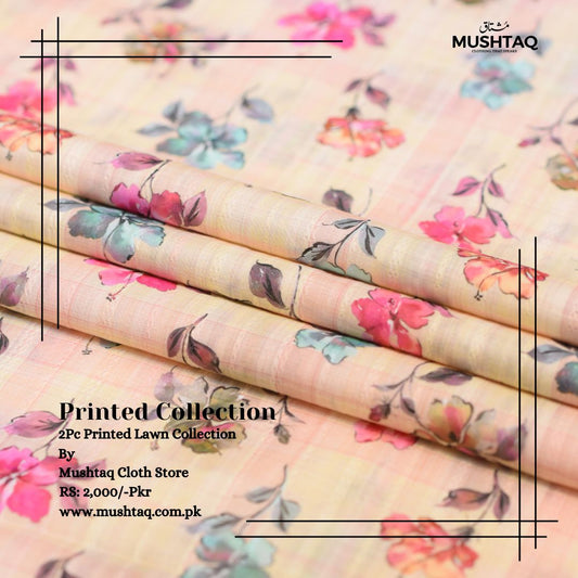 2Pcs Printed Lawn Collection Design - 10