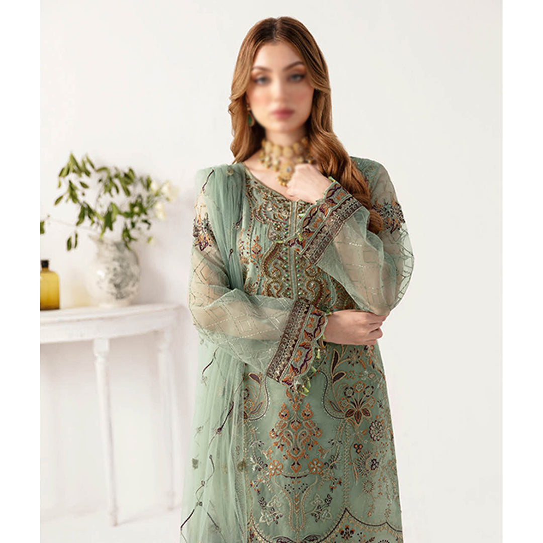 Minhal Organza Vol 11 Collection '24 By Ramsha M-1108