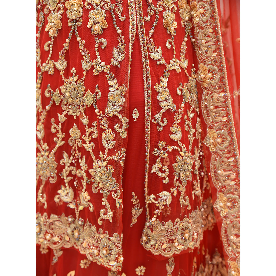 MCS BRIDAL Red Lehnga