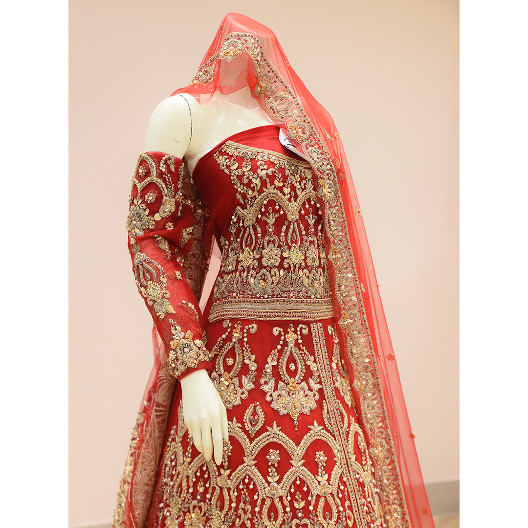 MCS BRIDAL Red Lehnga