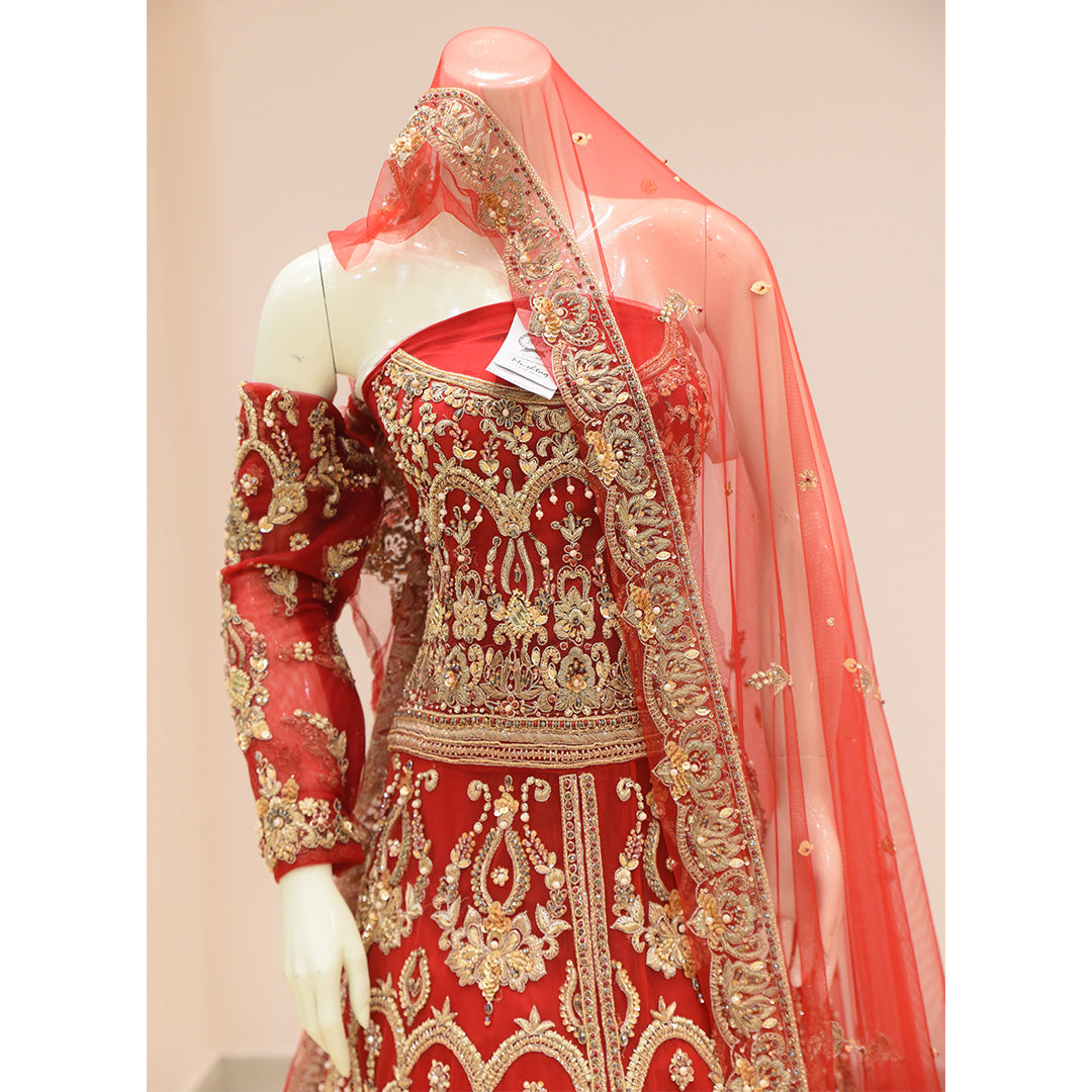 MCS BRIDAL Red Lehnga