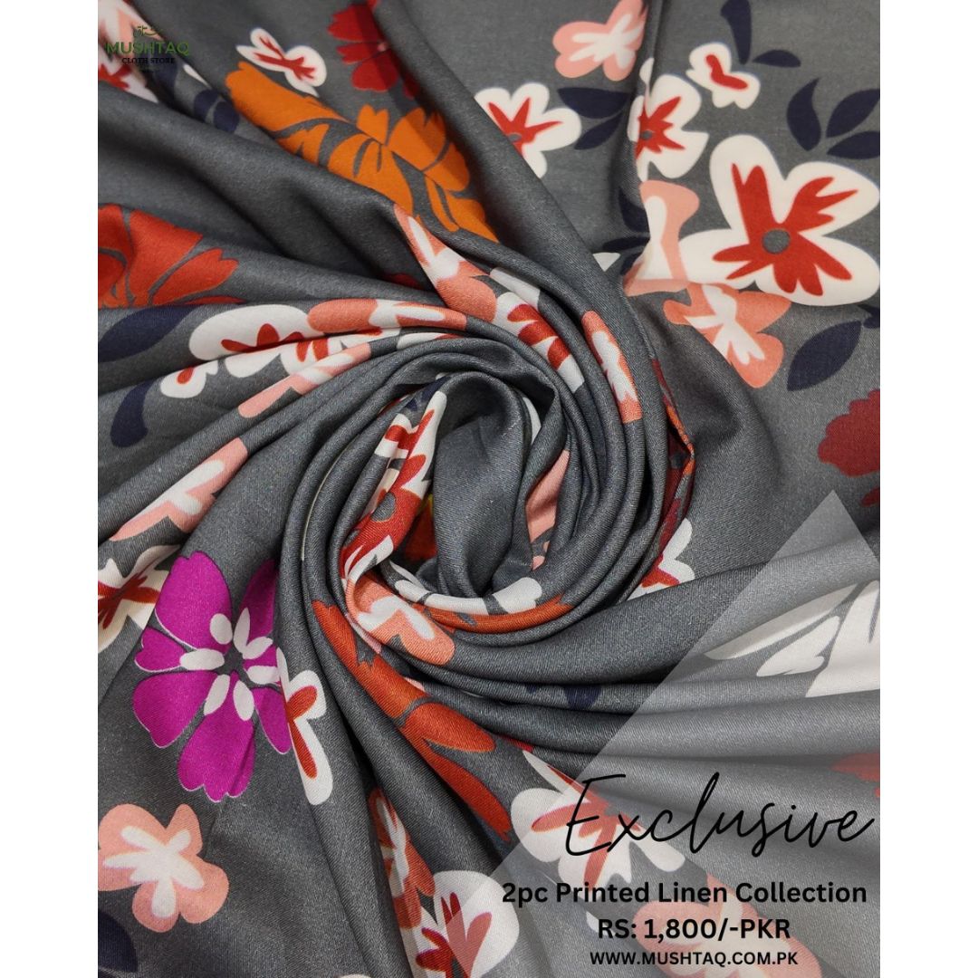 Exclusive 2Pcs Printed Linen Collection Vol 2 Design - 7